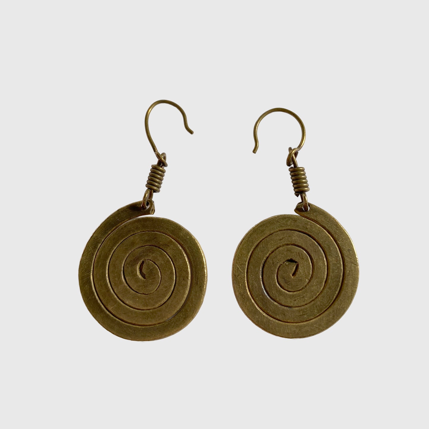 Handmade Brass Earrings — Solid Brass