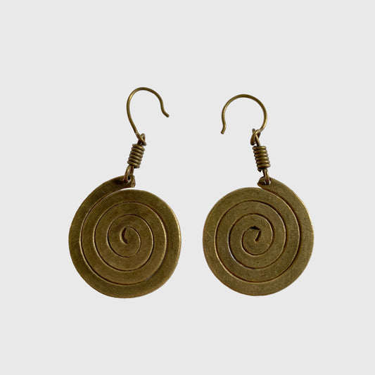 Handmade Brass Earrings — Solid Brass